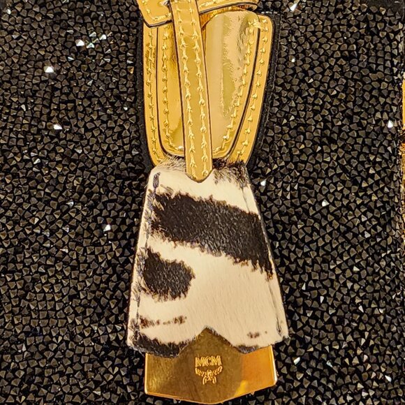 Brand New!! MCM: Mini Embellished “Milla” Special Black bag - Picture 9 of 13